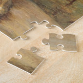 死んだ金魚の悲しい女の子(ペットの悔やみや弔慰) ジグソーパズル (側面)