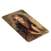 死んだ金魚の悲しい女の子(ペットの悔やみや弔慰) マグネット (右側)