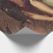 死んだ金魚の悲しい女の子(ペットの悔やみや弔慰) ラッピングペーパー (角)