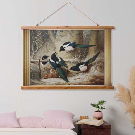 死んだ雌のケーペルカイリの周りのマギス 吊り下げ型タペストリー (寝室)