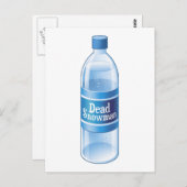 死んだ雪だるま溶融瓶詰め水 ポストカード (正面/裏面)