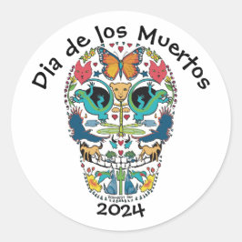 死んだ霊の動物の砂糖のスカルシールの日 ラウンドシール