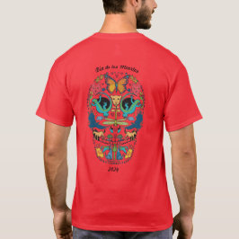 死んだ霊獣の砂糖スカルTシャツの日 Tシャツ