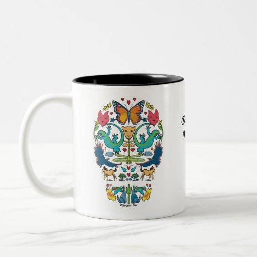 死んだ霊獣マグカップの日 ツートーンマグカップ (左)