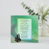 死んだ霧の緑の結婚式招待状 招待状 (スタンド正面)