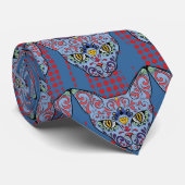 死んだ青猫の砂糖のスカルの日 ネクタイ (ロール)