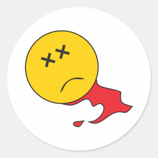 死んだ顔 ラウンドシール (正面)