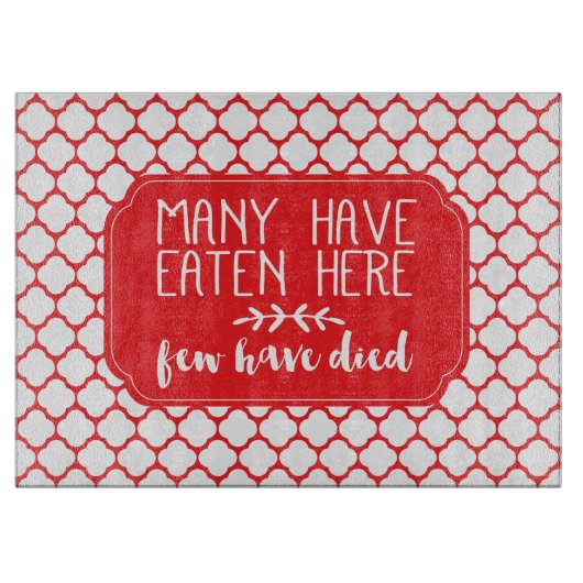 死んだ食べ人は少ない | レッド カッティングボード (正面)