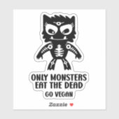 死んだ食べ怪物だけ行くビーガン、アクティビズム シール (シート)