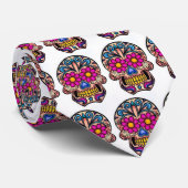 死んだ首のタイの砂糖のスカル日 ネクタイ (ロール)