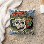 死んだ骨組のヴィンテージのCatrina日 クッション (ブランケット)