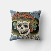 死んだ骨組のヴィンテージのCatrina日 クッション (裏面)