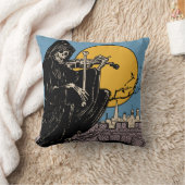 死んだ骨組のヴィンテージハロウィン/日 クッション (ブランケット)