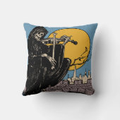 死んだ骨組のヴィンテージハロウィン/日 クッション (裏面)