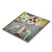 死んだ骨組花嫁のかわいらしいタイルの日 タイル (側面)