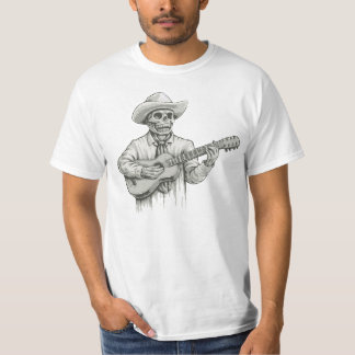 死んだ骨組遊ぶギターの日 Tシャツ