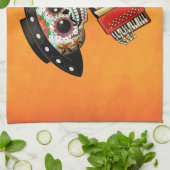 死んだ骨組Elマリアッチの日 キッチンタオル (折り畳み)