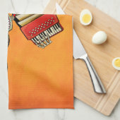 死んだ骨組Elマリアッチの日 キッチンタオル (四つ折り)