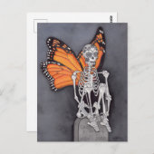 死んだ骸骨のハロウィーンの日 ポストカード (正面/裏面)