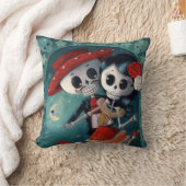 死んだ骸骨の恋人たちの日 クッション (ブランケット)