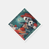 死んだ骸骨の恋人たちの日 スタンダードカクテルナプキン (角)