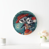 死んだ骸骨の恋人たちの日 ラージ壁時計 (ホーム)