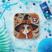 死んだ魔女のハロウィーンの日 ペーパープレート (パーティー)