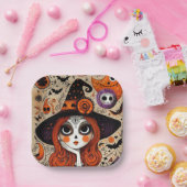 死んだ魔女のハロウィーンの日 ペーパープレート (パーティー)