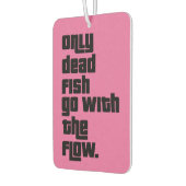 死んだ魚だけが流れに従う。 カーエアーフレッシュナー (左)