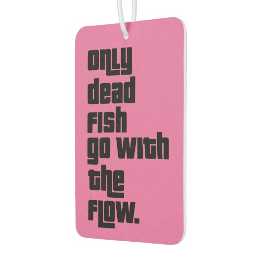 死んだ魚だけが流れに従う。 カーエアーフレッシュナー (左)