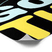 死んだ魚だけが流れレトロ やる気を起こさせる ポスター (角)