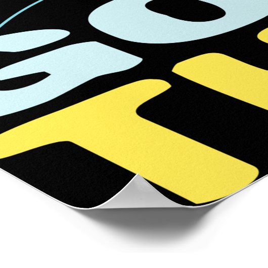 死んだ魚だけが流れレトロ やる気を起こさせる ポスター (角)