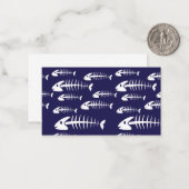 死んだ魚のスケルトン 白骨 釣りユーモア ノートカード (正面/裏面インサイチュ)