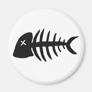 死んだ魚の骨組 マグネット