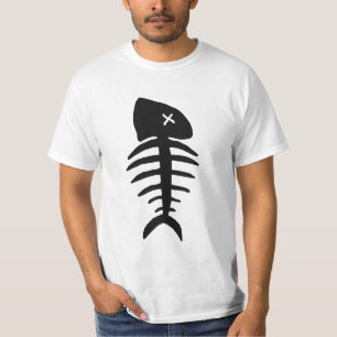死んだ魚の骨組 Tシャツ