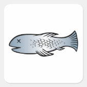 死んだ魚 スクエアシール (正面)
