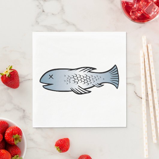 死んだ魚 スタンダードランチョンナプキン