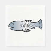 死んだ魚 スタンダードランチョンナプキン (正面)