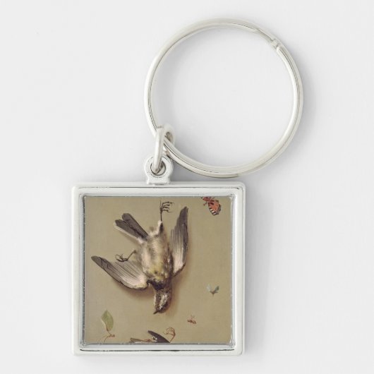死んだ鳥およびさくらんぼ1712年の静物画 キーホルダー (正面)