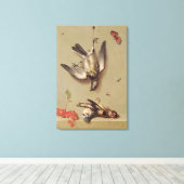 死んだ鳥とさくらんぼの静物詩, 1712 キャンバスプリント (インサイチュ (ウッドフロア))