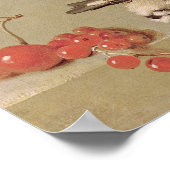 死んだ鳥とさくらんぼの静物詩， 1712 ポスター (角)