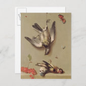 死んだ鳥とさくらんぼの静物詩, 1712 ポストカード (正面/裏面)