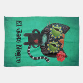 死んだ黒猫の日 キッチンタオル (横)