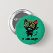 死んだ黒猫の日 缶バッジ (正面&裏面)