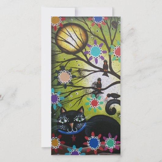 死んだ黒猫アート_の写真カード (正面)