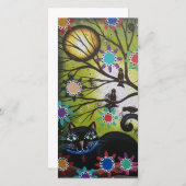 死んだ黒猫アート_の写真カード (正面/裏面)