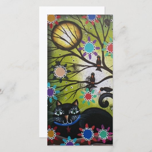 死んだ黒猫アート_の写真カード (正面/裏面)