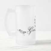 死んだCalaverasの花婿の付添人の好意のMuerte日 フロストグラスビールジョッキ (左)