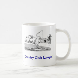 死んだLawyer™のカントリークラブ弁護士のコーヒー・マグ コーヒーマグカップ