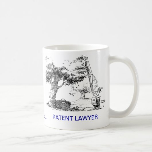 死んだLawyer™のパテント弁護士のコーヒー・マグ コーヒーマグカップ (右)